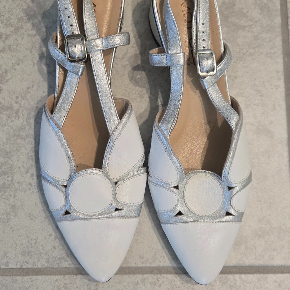 Italian leather wedding shoes (Mot-Clè size 40 European)